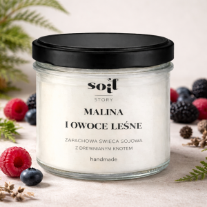 Malina i Owoce Leśne świeca sojowa
