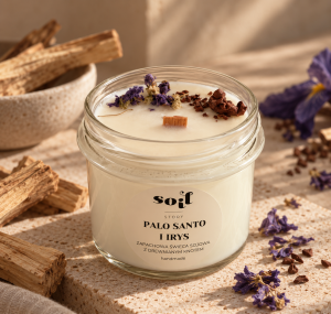 Palo Santo i Irys świeca sojowa 